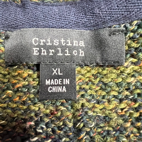 Christina Ehrlich Olive Knit Vest - Picture 5 of 5
